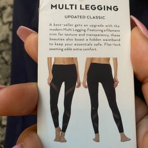 Alo Yoga Navy Multi Legging Updated Classic